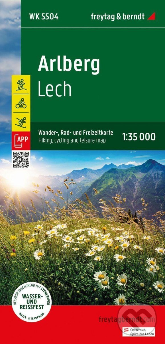 Levně Arlberg 1:35 000 / turistická, cyklistická a rekreační mapa - kniha z kategorie Mapy Európy