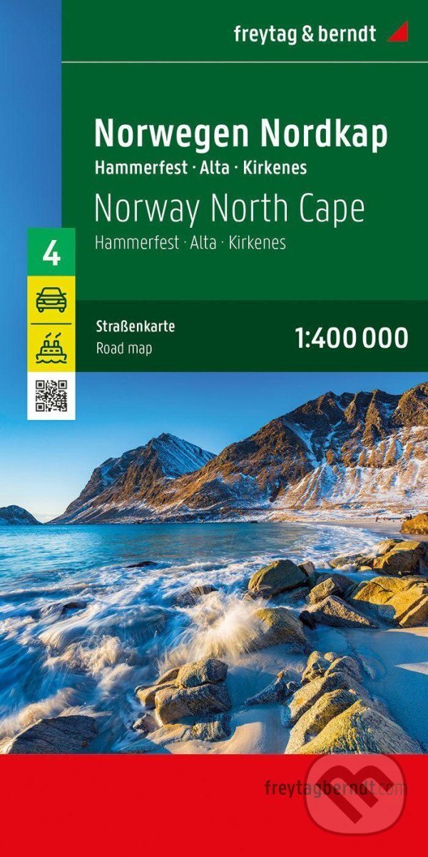Levně Norsko Severní mys (Hammerfest - Alta - Kirkenes) 1:400 000 / cestovní mapa