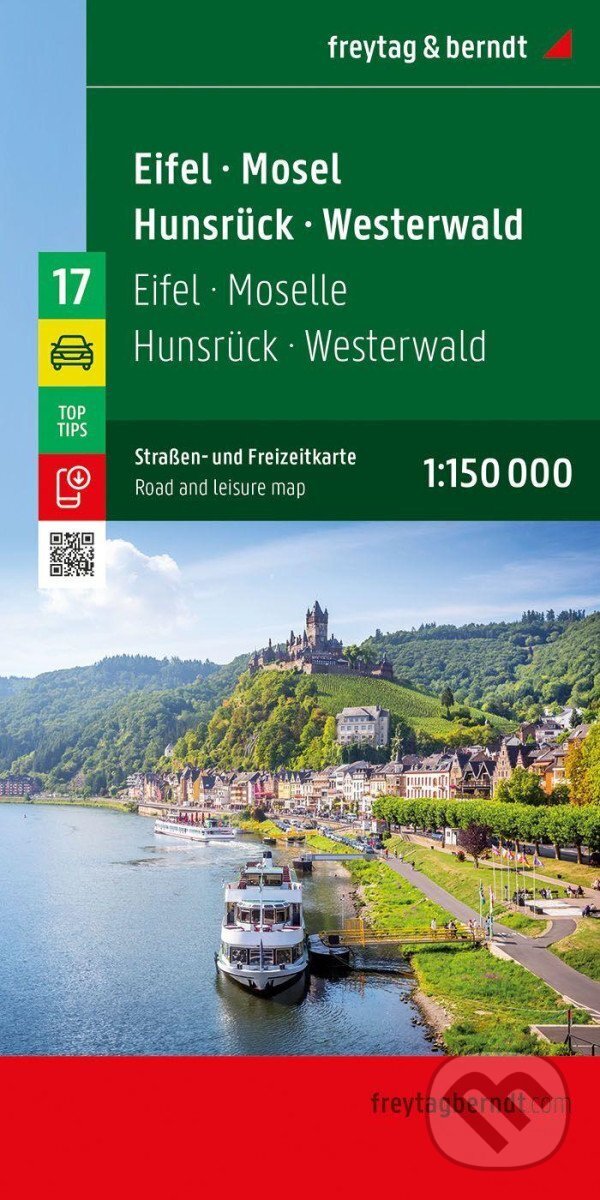 Levně Eifel - Moselle - Hunsrück - Westerwald 1:150 000 / automapa + rekreační mapa