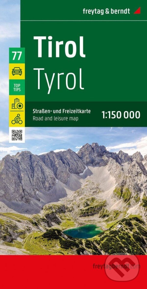 Levně Tyrolsko 1:150 000 / silniční a rekreační mapa