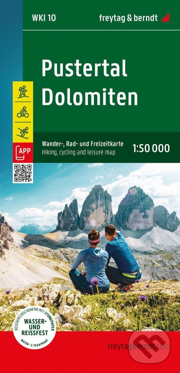 Levně Pustertal - Dolomity 1:50 000 (turistická, cyklistická a rekreační mapa) - kniha z kategorie Mapy Európy