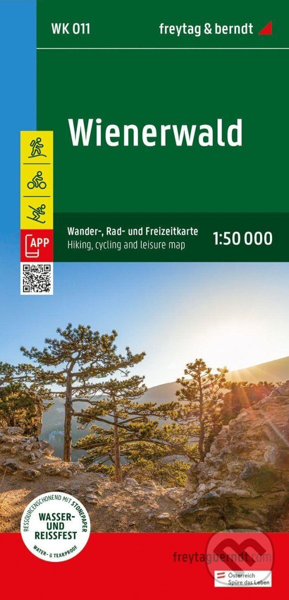 Levně Vídeňský les 1:50 000 (turistická, cyklistická a rekreační mapa)