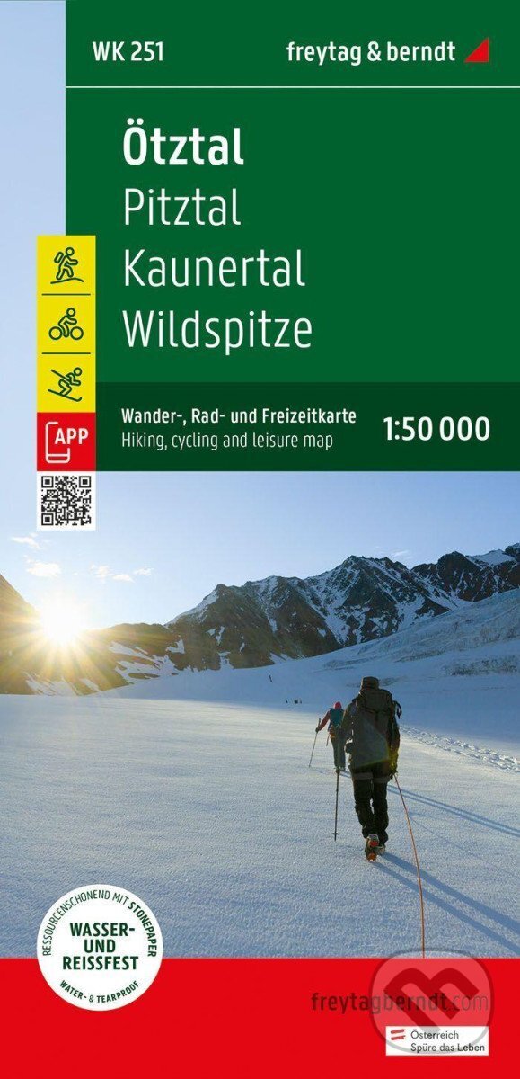 Levně Ötztal 1:50 000 / turistická, cyklistická a rekreační mapa