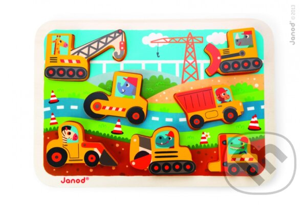 Puzzle: Janod Na stavbe (Janod). Janod, 2017