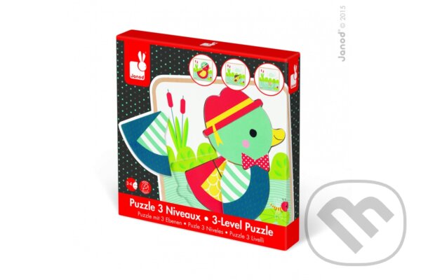 Puzzle: Janod Rodina kačičiek (Janod). Janod, 2017