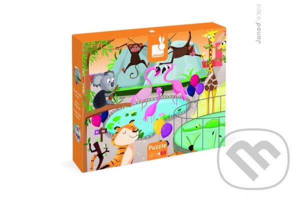 Levně Deň v ZOO (dotykové puzzle) - puzzle z kategorie Náučné puzzle