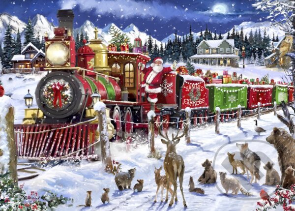 Levně Santa Express USA - puzzle z kategorie Mestá a stavby