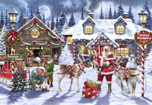 Levně Santa pracuje - puzzle z kategorie Ostatné