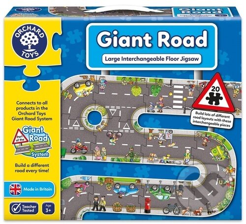 Levně Obří silnice Velkorozměrné puzzle (Velká vyměnitelná podlahová skládačka) - puzzle z kategorie Maxi dieliky