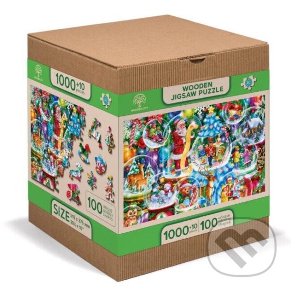 Levně Wooden City Puzzle Vánoční koule (Dřevěné puzzle) - puzzle z kategorie Ostatné