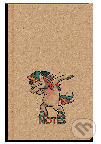 Levně Notes linkovaný A5 kraft Unicorn