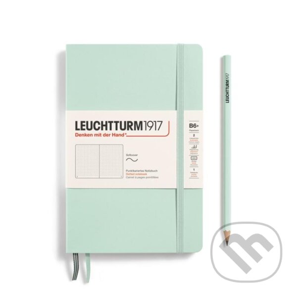 Levně Leuchtturm1917 Zápisník Mint Green Softcover B6+ tečkovaný