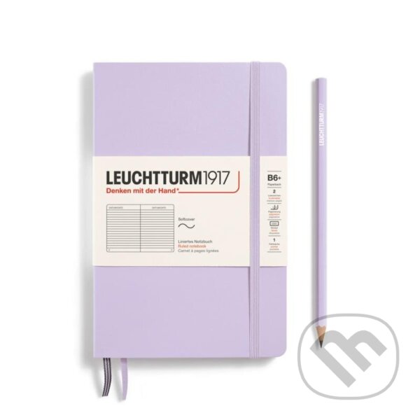 Leuchtturm1917 Zápisník Lilac Softcover B6+ linkovaný