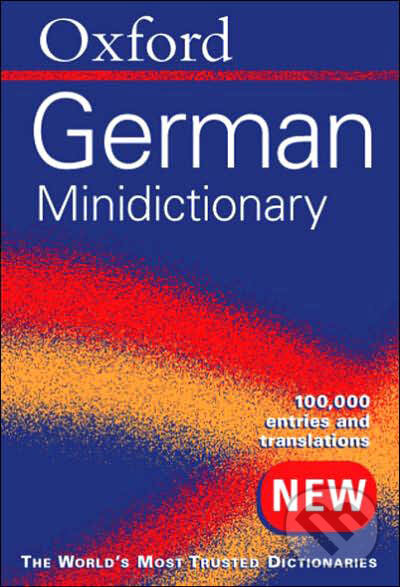 Levně Oxford German Minidictionary (Fourth Edition) - kniha z kategorie Jazykové učebnice a slovníky