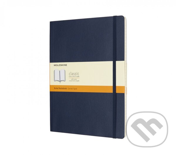 Levně Moleskine - tmavomodrý zápisník (veľký, linajkovaný)