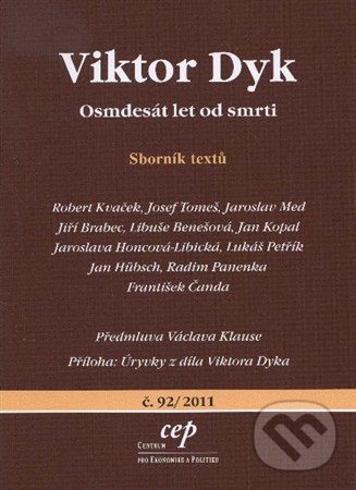 Levně Viktor Dyk (Osmdesát let od smrti) - Kolektív - kniha z kategorie História