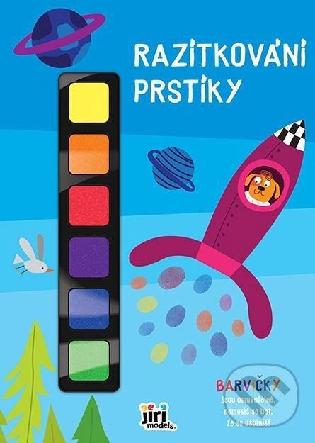 Levně Razítkování prstíky Raketa - kniha z kategorie Omaľovávanky