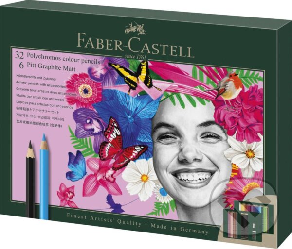Sada Faber-Castell Polychromos a Pitt Graphite Matt 40 ks Faber-Castell