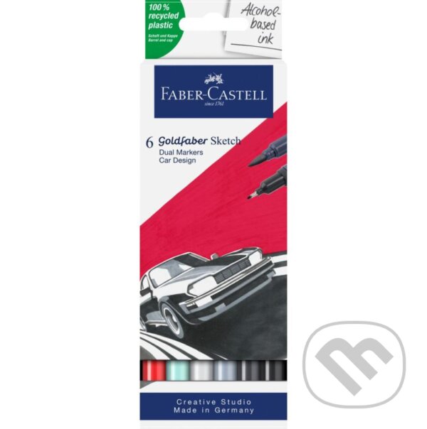 Levně Popisovače Gofa Sketch Dual set 6 Car design