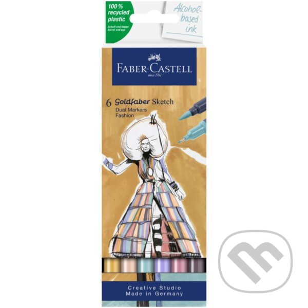 Levně Popisovače Gofa Sketch Dual set 6 Fashion