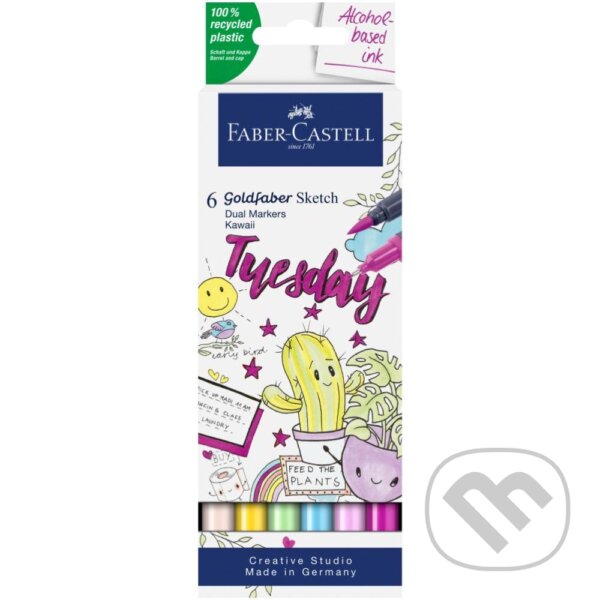 Levně Popisovače Gofa Sketch Dual set 6 Kawaii