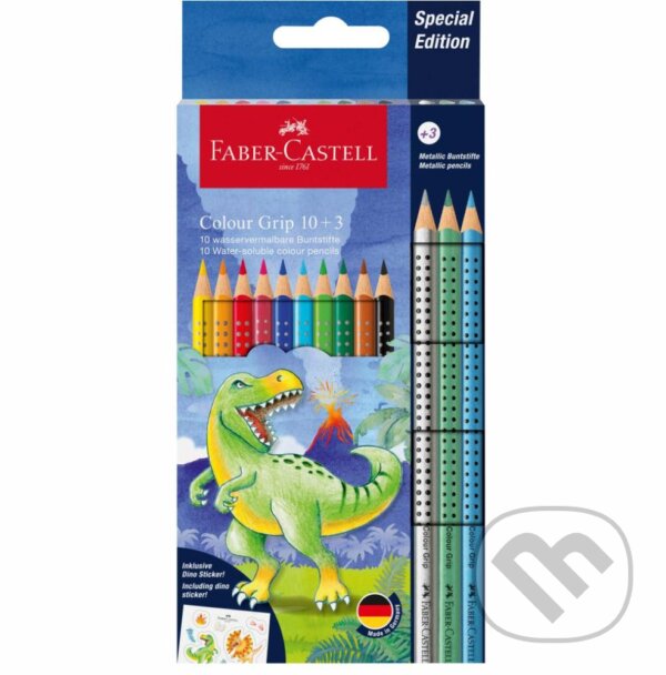 Levně Dino Pastelky Colour Grip set 10+3 Metallic
