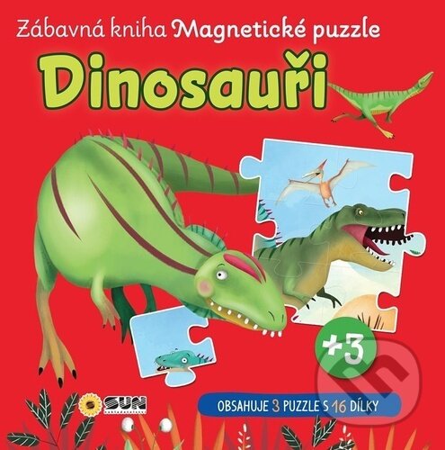 Levně Dinosauři - Zábavná kniha (Magnetické puzzle) - kniha z kategorie Hravé úlohy