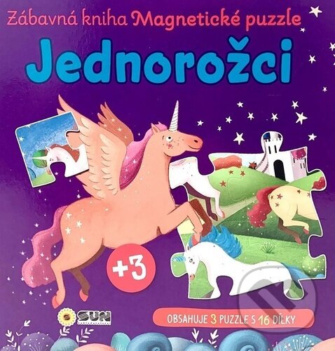 Levně Jednorožci - Zábavná kniha (Magnetické puzzle) - kniha z kategorie Hravé úlohy