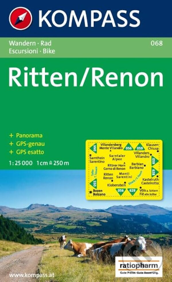 Ritten,Renon 068 / 1:25T NKOM (Kompass). Kompass, 2013
