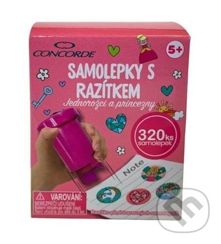 Levně Samolepky s razítkem CONCORDE - Jednorožci a princezny