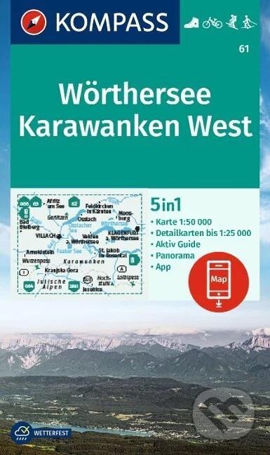 61 Wörthersee, Karawanken West 1: 50 000