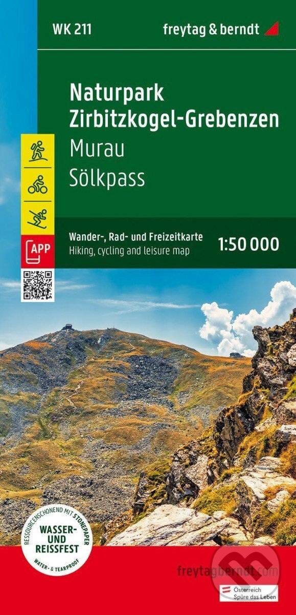 Levně Přírodní park Zirbitzkogel-Grebenzen 1:50 000 / turistická a cykloturistická mapa