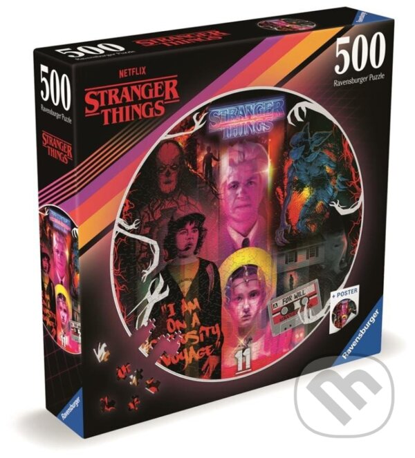 Puzzle: Kruhové puzzle: Stranger Things (Ravensburger). Ravensburger, 2024