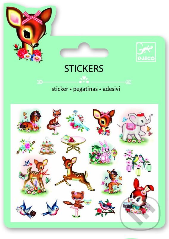 Spoločenská hra: Minisamolepky Trblietavá abeceda (Djeco)