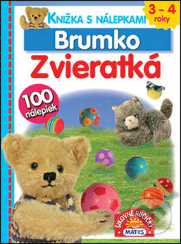 Levně Knižka s nálepkami Brumko: Zvieratká (100 nálepiek) - kniha z kategorie Samolepky