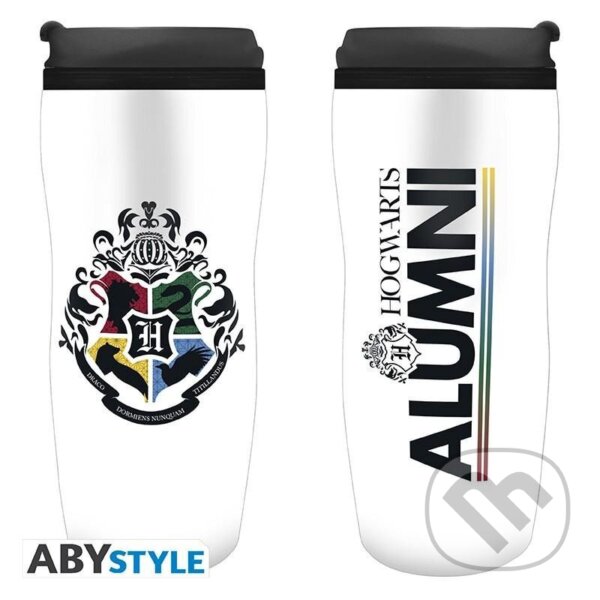 Levně Harry Potter Hrnček cestovný - "Hogwarts Alumni" 355 ml