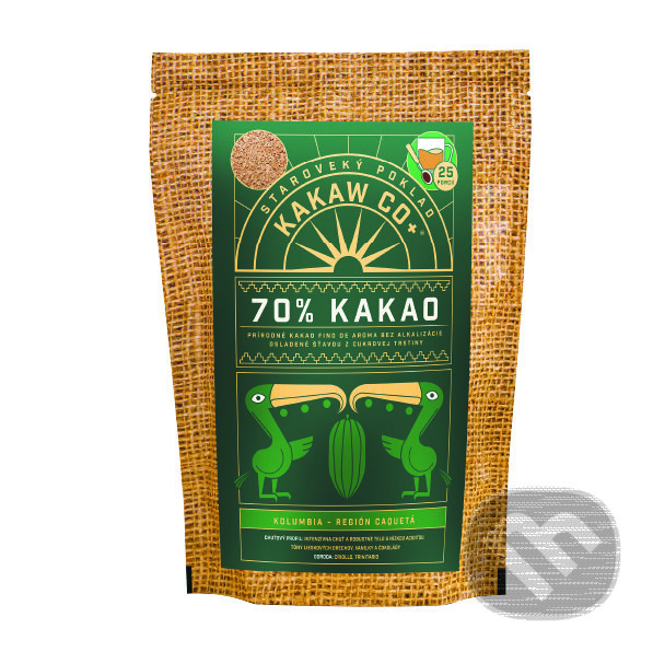 Kávy a čaje: 70% Kakao - Kolumbia Meta (Kakaw Co+). Kakaw Co+, 2024