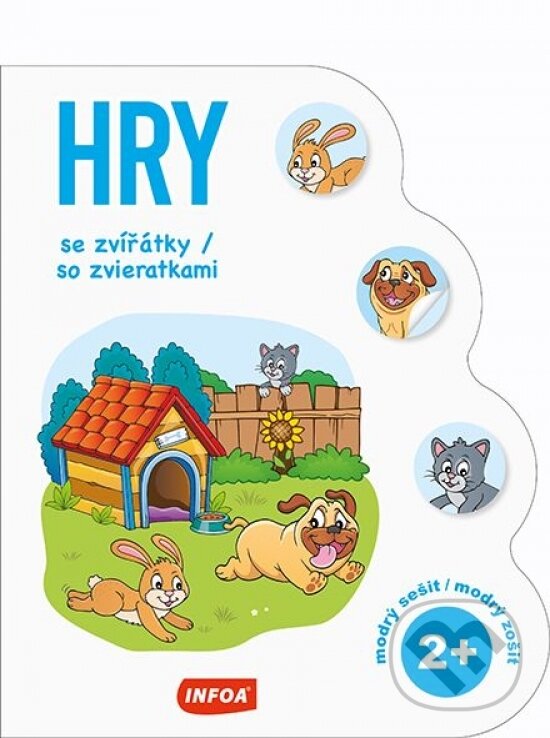 Levně Hry se zvířátky / Hry so zvieratkami (2+) (modrý sešit / modrý zošit) - kniha z kategorie Hravé úlohy