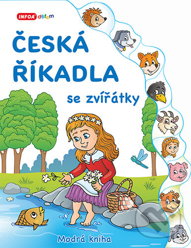 Levně Česká říkadla se zvířátky Modrá kniha - kniha z kategorie Hádanky a riekanky
