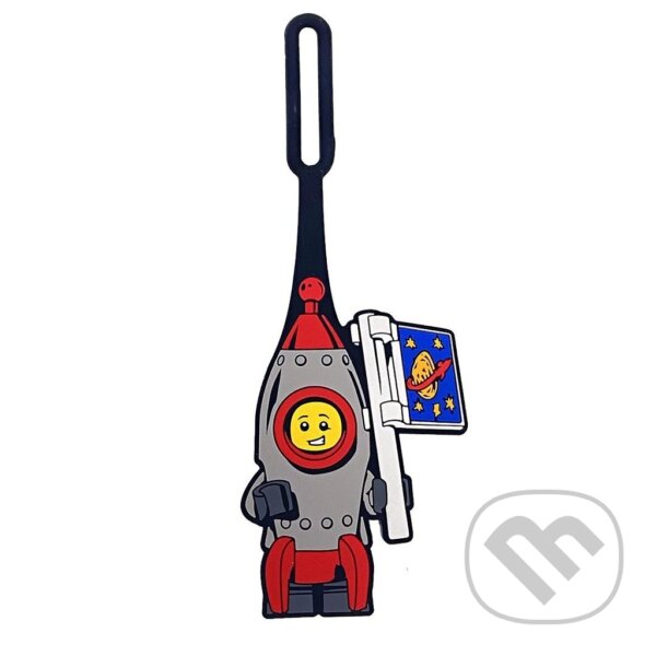 Lego jmenovka na zavazadlo – raketa
