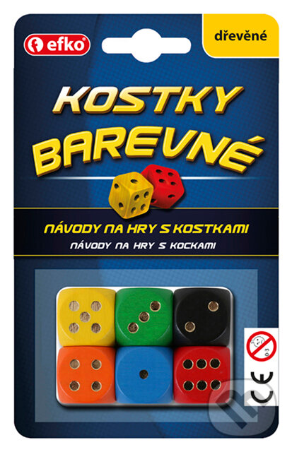 Levně Farebné hracie kocky - drevené - hra z kategorie Party hry