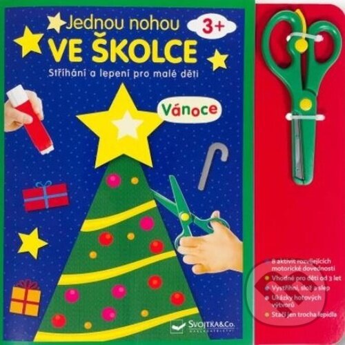 Levně Jednou nohou ve školce: Vánoce (Stříhání a lepení pro malé děti) - kniha z kategorie Omaľovávanky, vystrihovanie, papier