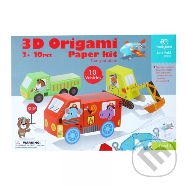 Spoločenská hra: 3D papierové modely Dopravné prostriedky Level 1 (Tookyland). Tookyland, 2024