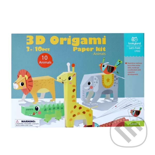 Spoločenská hra: 3D papierové modely Zvieratá Level 1 (Tookyland)