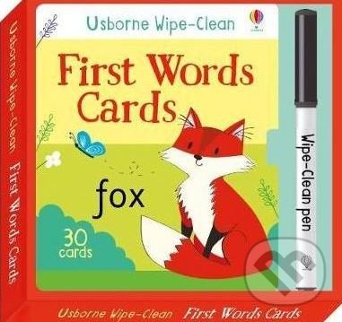 Wipe-Clean First Words Cards - Felicity Brooks, Usborne, 2017