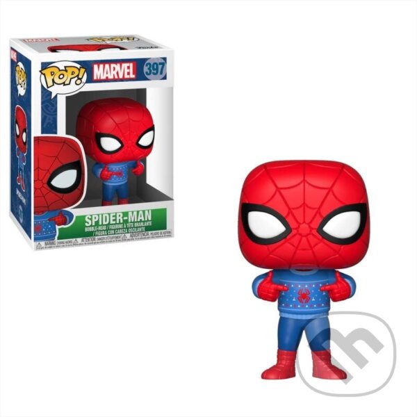 Levně Funko POP Marvel: Spider-Man with Ugly Sweater (Holiday)
