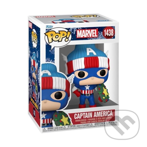 Levně Funko POP Marvel: Captain America (Holiday)