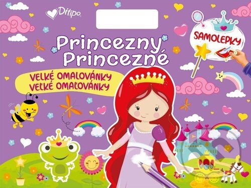 Levně Princezny/Princezné Velké omalovánky (samolepeky) - kniha z kategorie Omaľovávanky