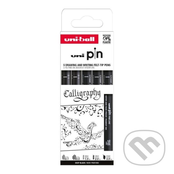 Levně UNI PIN Creative writing - sada linerů Calligraphy (5 ks)