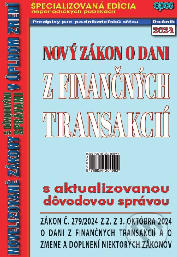 Levně Nový zákon o dani z finančných transakcií - kniha z kategorie Obchodné právo